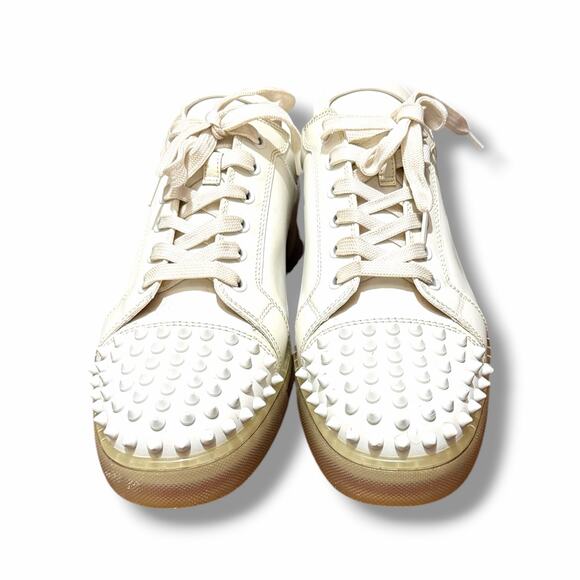 Christian Louboutin Louis Junior Spikes ‘White/Blue’ Sneakers | Size 43(10US) main image 7